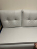 林氏家居简约奶油风可折叠拉伸沙发床客厅小户型【银白色】TBS037双人位 晒单实拍图