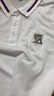 袋鼠（DAISHU）男士短袖t恤夏季冰丝薄款翻领刺绣爸爸装商务休闲衣服polo保罗衫 白色 XL 推荐135-145斤 实拍图