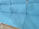 梦娅兹（MENyAZI） 加厚弹力沙发垫套罩四季通用座垫套子组合沙发套沙发笠保护套罩 QT小树叶-孔雀蓝 小靠 适用宽35-45cm*长65-85cm 实拍图