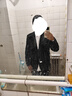卡度顿西服套装男三件套职业商务小西装正装外套男修身新郎伴结婚礼服 黑色双扣【西服+西裤+衬衫】 6XL 【185-200斤】+8件礼品 实拍图