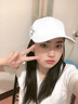 杨饰公子帽子男女韩版潮网红鸭舌帽学生休闲户外新款运动棒球帽时尚情侣嘻哈防晒帽子遮阳帽女 白色 均码(35-59cm) 实拍图