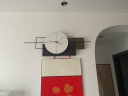 恋妆（Lianzhuang）网红挂钟创意钟表客厅2024家用时尚现代简约艺术装饰时钟挂墙静音 简约挂钟（80*30cm） 实拍图
