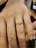 喜钻现货闪发-铂金钻戒女求婚结婚钻石戒指六爪婚戒送女友生日礼物 【礼盒推荐款】共50分FG色SI-现货 实拍图