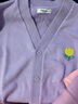 巴拉巴拉巴拉巴拉男童毛衣开衫秋款女童宝宝针织衫小童上衣新年拜年服潮 紫色调-黄色小花-00477 120 实拍图