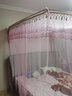 南极人（Nanjiren）伸缩蚊帐架1.5x2米蚊帐三开门宫廷不锈钢支架纹帐U型蚊帐加密纱 流苏粉色伸缩 1.8*2.2米床32号杆超加粗 实拍图