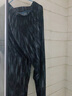 小允星 扎染阔腿裤女春夏新款学生宽松显瘦休闲裤女士百搭直筒高腰垂感雪纺印花裤子 黑色【春夏九分款】 M 建议95-110斤 实拍图