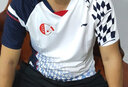 李宁（LI-NING）羽毛球服短袖套装春夏凉爽排球乒乓球赛比赛运动服时尚专业透气 女子/白色上衣/黑色短裤 套装 L 实拍图