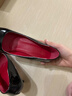 旻胜红底高跟鞋女2025新品性感百搭尖头细跟高跟单鞋秋冬情趣纯欲7cm 黑色漆皮红底高跟鞋7cm36码 实拍图