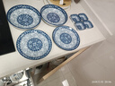 参宝SAMBO青花瓷陶瓷盘子中式平盘餐具西餐盘圆菜盘凉菜碟牛排大餐盘 7.3英寸圆形平盘【一个装】 18.5cm 实拍图