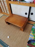妙意轩 日式烧桐木坐踏实木矮凳矮榻脚踏榻榻米小炕几榻榻米飘窗坐榻 浅棕色50*30*15 实拍图
