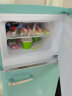 优诺（EUNA）复古冰箱小型家用双门冰箱冷藏冷冻家用冰箱BCD-210R 湖水蓝 实拍图
