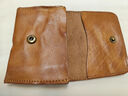 养牛人男士复古头层牛皮短款钱包青年真皮钱夹休闲驾驶证一体包小零钱包 复古黄棕色 实拍图
