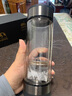 特美刻（TOMIC）茶水分离杯双层玻璃泡茶杯男女士大容量耐高温商务生日新年礼物 枪灰色 实拍图