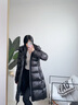 高梵黑金鹅绒服女王3.0八格收腰羽绒服女中长款冬厚外套 黑色 S 实拍图