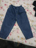 Classic Teddy男童裤子儿童牛仔裤中大童装春秋季长裤秋装新款衣服 简约立体小熊牛仔蓝 110 实拍图