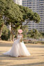 红妆饰佳 抹胸轻婚纱礼服2025新款新娘气质公主风星空简约拖尾主婚纱 浅香槟齐地 L 实拍图
