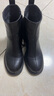 百丽（Belle）羊皮气质时装靴女商场同款粗跟冬季通勤短靴3A645DD4预售 黑色-单里 37 (235mm) 实拍图