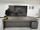 步厘（BuLi）老板桌总裁办公桌简约现代经理主管办公桌椅组合大班台办公家具 款式A(左侧柜) 1.8米老板桌 实拍图