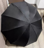 天堂伞强效拒水雨伞防风加固十骨大伞三折便携商务雨伞男女士 10骨三人大伞-耀石黑（黑胶款） 实拍图