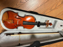 克莉丝蒂娜（Christina）手工实木小提琴初学入门考级进阶儿童成人大学生专业乐器v04 V02 亮光色 4/4身高155cm以上 实拍图