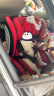 法雷曼儿童安全座椅汽车0-4-12岁360度旋转宝宝婴儿车载坐椅isofix接口 运动红 实拍图