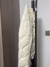 太平鸟女装压胶轻薄羽绒服多巴胺无胆衬衫羽绒休闲外套短 米白色 XS 实拍图