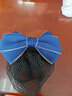 阿表妹 职业头花发网网兜发夹盘发网蝴蝶结发套发卡护士医院物业银行 C2牛仔蓝色细网 实拍图
