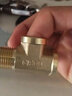 鸿樱 4分加厚黄铜三通接头一进二出三通螺纹燃气管热水器水管配件 4分铜三通内内外80克 实拍图