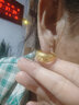 中鑫珠宝520生日礼物黄金妈妈耳环女足金999.9车花耳圈送长辈金耳钉 【现货】3.4g 实拍图