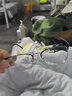 陌朋 近视眼镜男女防雾防蓝光眼镜框男防滑全框眼睛近视男可配有度数 砂黑银边 配1.67防蓝光0-800度丨留言度数 实拍图