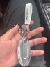 适用于东风日产钥匙套21款新14代轩逸钥匙包逍客奇骏骐达天籁尼桑楼兰蓝鸟骊威阳光途乐劲客男汽车扣壳 日产B款三键尾箱【银色】+【皮带双扣】 . 实拍图
