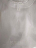 拇指白小T【拍1发2】二代水光纯棉夏短袖t恤男女三防白小丅圆领上衣 【三防款】女款皓白 M 实拍图