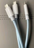 淘万通数据线三合一充电线6A120W一拖三安卓手机充电器 适用iPhone苹果Typec华为/小米手机USB三头车载 【两条装】120W超级快充-升级版天空蓝 1.5米 实拍图