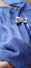 恒源祥春秋季薄款针织衫2024新款大尺码冰丝长袖女士毛衣打底上衣 蓝色 L(建议108-122斤穿) 晒单实拍图