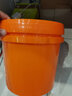佳叶（JIAYE）5L升pp塑料桶带盖手提小水桶沙滩玩水收纳玩具桶学生美术打包桶 5L橘色*1个装 实拍图