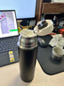 膳魔师（THERMOS）不锈钢保温杯男士女士便携车载带小盖商务水杯子进口车载杯FFM 实拍图