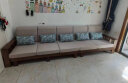 丽巢 实木沙发客厅组合家具中式现代转角沙发小户型木质沙发床两用17 五人位+贵妃+茶几 实拍图