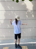 澳贝妮新疆重磅纯棉t恤男女同款中国风国潮短袖打底衫ins夏季大码半袖潮 绿色小恶魔 3XL  150-175斤 实拍图