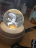 【刻字】水晶球音乐盒木质八音盒摆件女友闺蜜儿童生日礼物情人节 旋转音乐灯光-小王子-千与千寻 实拍图