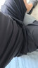 罗蒙短袖复古t恤男士夏季冰丝高端商务polo半袖衫截上衣百搭速干衣服 黑色 5XL 【建议190-200斤】-面料升级 实拍图