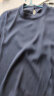 衣典零一（LEDIALYI）2024夏季女装新款时尚气质高端重磅真丝衬衫女桑蚕丝短袖衬衣上衣 藏青 3XL 晒单实拍图