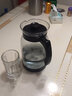 天喜（TIANXI）冷水壶大容量玻璃杯可过滤冷水壶耐热茶具啤酒花茶家用凉水杯 黑色2800ml+玻璃杯四只 实拍图