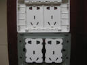 西蒙（SIMON）118型开关插座面板多功能六孔九孔十二孔插座（新旧款随机发货） 六孔插座（10孔）白色 实拍图