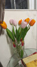 黛莉森手感郁金香仿真花假花高档手捧花束摆设客厅茶几餐桌花装饰品摆件 橙色6枝 实拍图