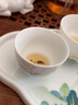 千红窑手绘陶瓷品茗杯单杯中式白瓷单个功夫茶主人杯醴陵釉下五彩瓷器 实拍图