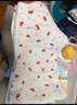 洁丽雅婴儿浴巾纯棉超柔吸水洗澡纱布幼儿童宝宝新生婴儿用品 【包边】 6层 105*105cm 西瓜 实拍图