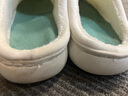 安尚芬秋冬棉拖鞋男士居家舒适加厚保暖卡通软底防滑情侣室内外棉拖鞋女 白色 40-41 实拍图