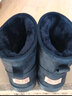 回力棉鞋雪地靴男靴冬季2025中筒棉靴加绒加厚防寒保暖面包鞋靴子男 黑色 41 实拍图