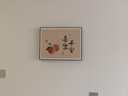 顺吉祥利 猫咪电表箱装饰画遮挡配电箱电闸盒开箱多媒体挂画开关餐厅壁画 B8017平安喜乐寓意 45*35cm(遮挡35*25)掀盖黑框 实拍图
