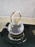 玉兰香 耐高温加厚玻璃煮茶壶电陶炉加热烧水壶家用茶具泡茶壶小型煮茶器套装 金色珠900ML+圆白色炉套装 实拍图